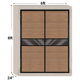 6ftx8ft Designer Wardrobe D7(AC-Q4) - Maxi Home Furnishing